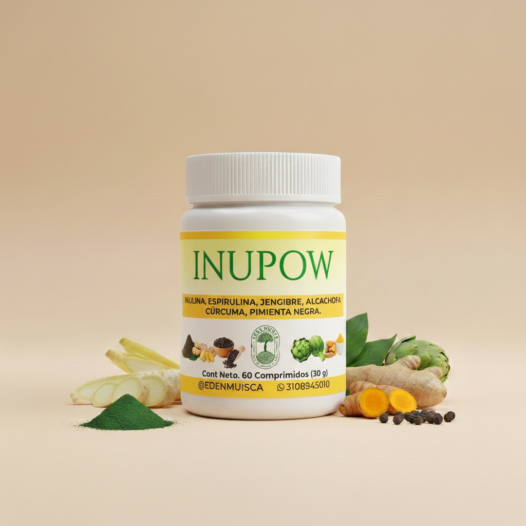 Inupow  Formula Para Bajar De Peso Con 6 Superalimentos Naranja