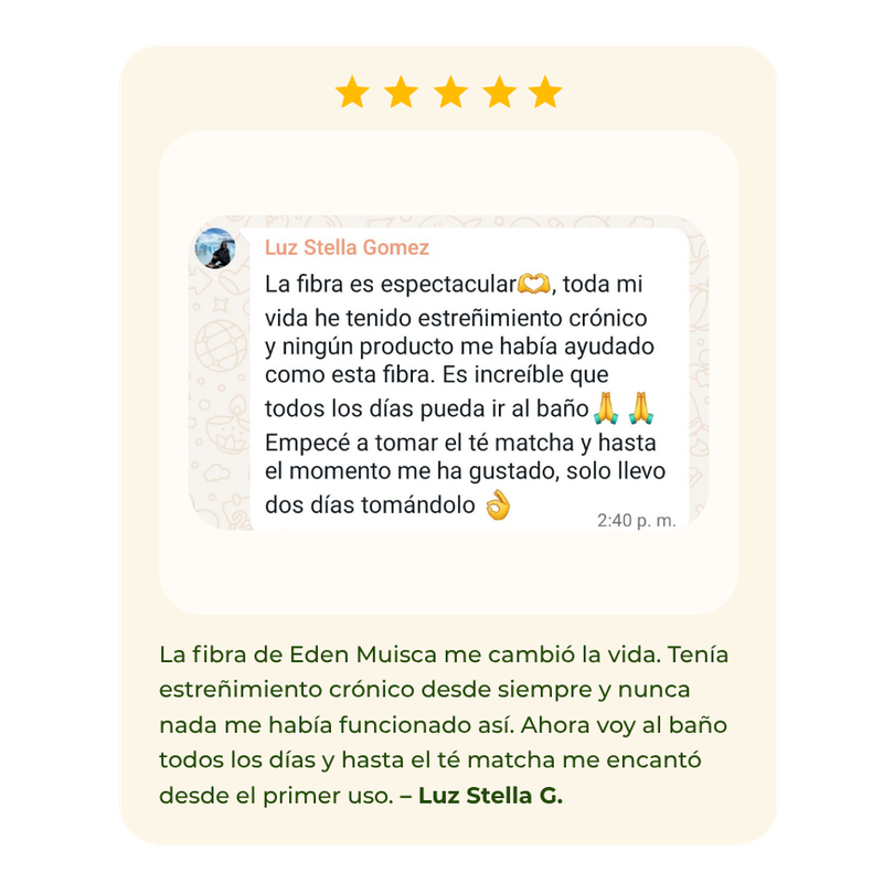 Reseña de clienta