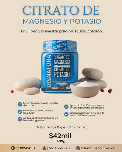 Citrato de magnesio y potasio