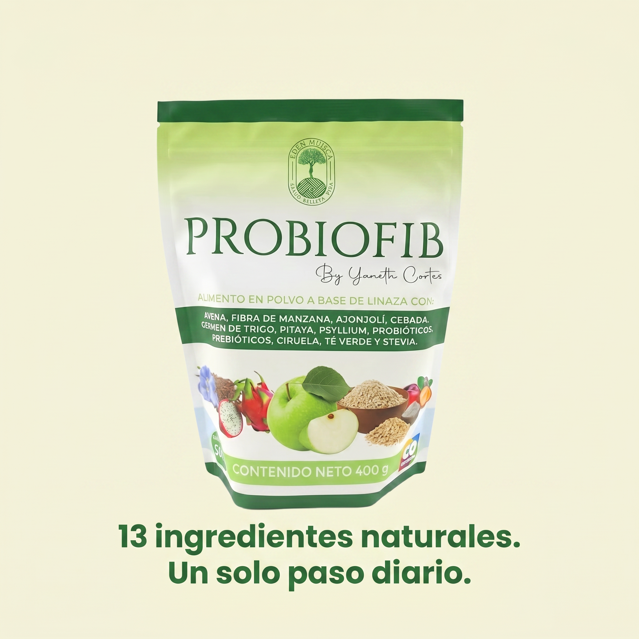 Probiofib  Fibra Reductora Con Prebióticos Y Probióticos Naranja